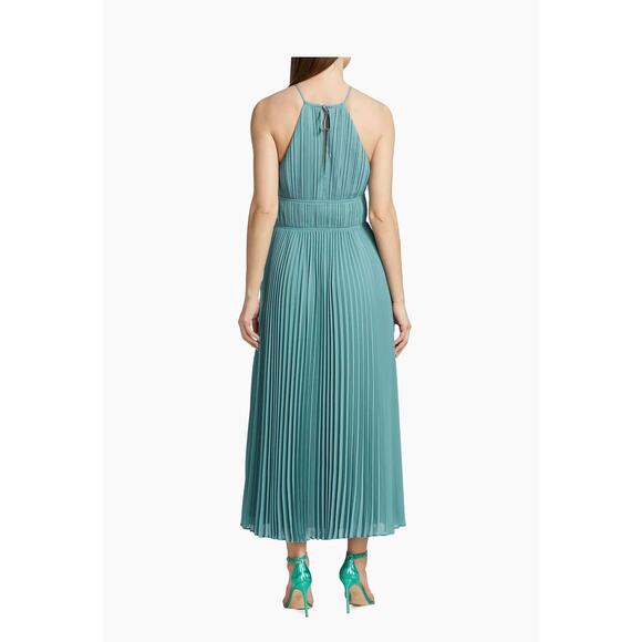 Jonathan Simkhai Carli Plissé Pleated Halter Maxi Dress Size 4 NEW - Picture 4 of 12